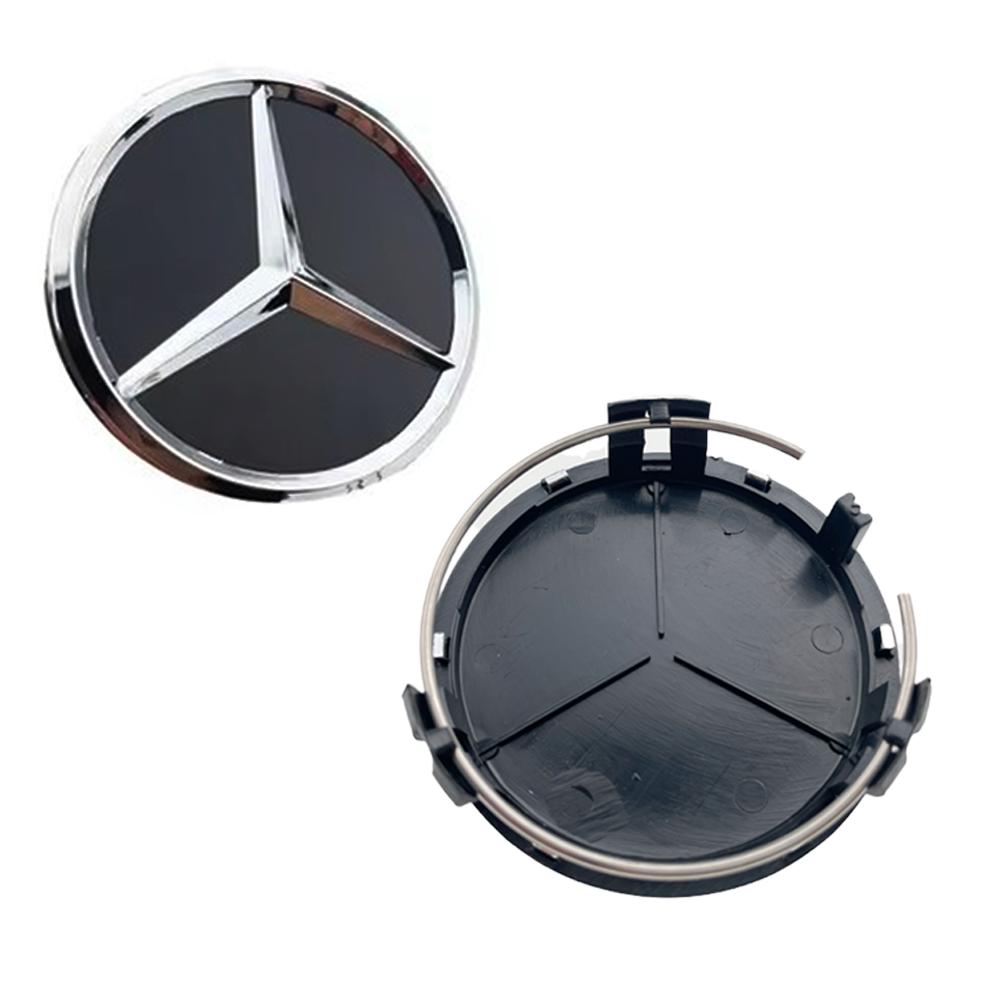 4Pcs 75MM Car Wheel Center Cover Hub Caps Replacement For Mercedes Benz AMG A E C G M R S Class W176 W204 W212 GLC CLA GLA W211