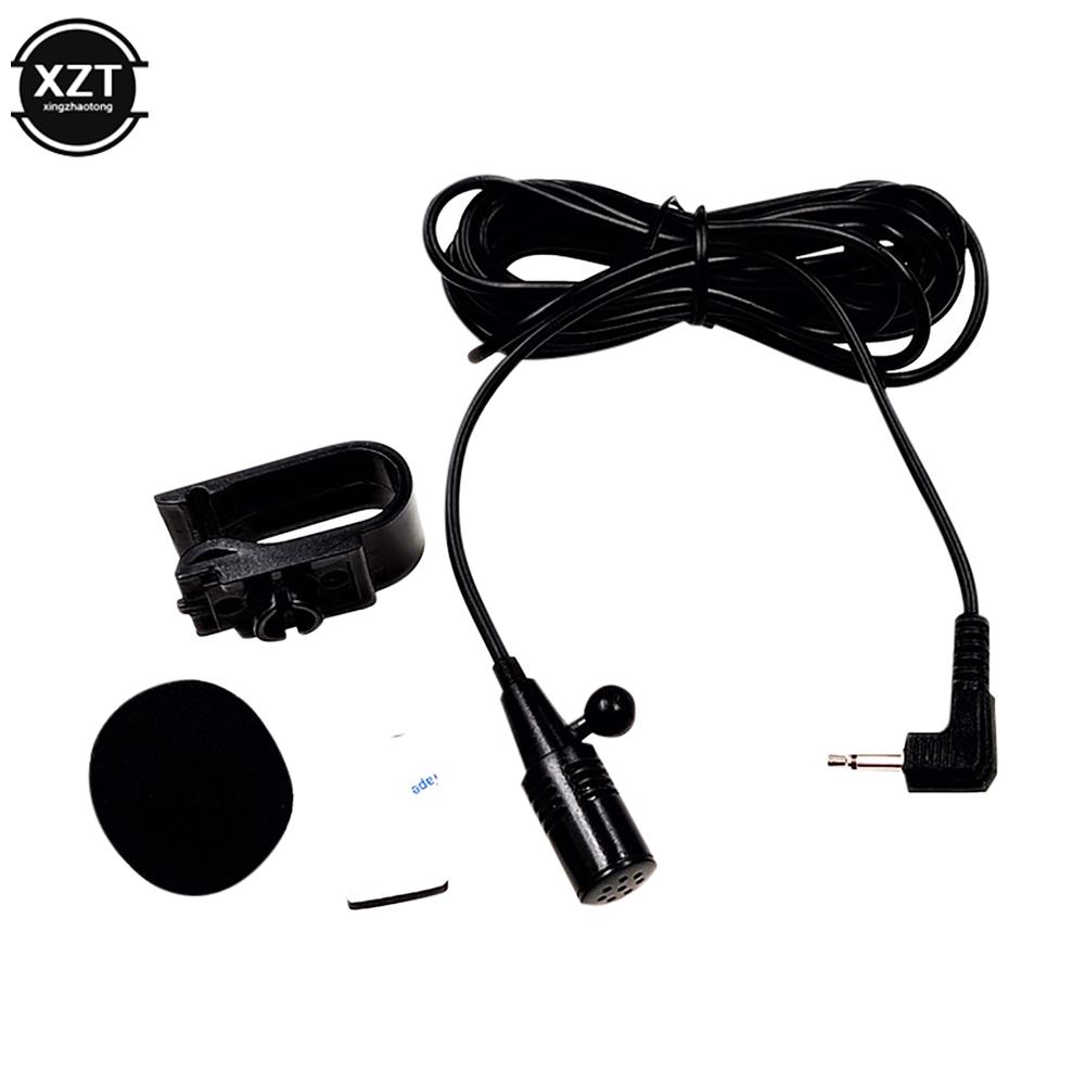 Car Radio Microphone Mic 2.5mm Mono Elbow Jack Car GPS Bluetooth-compatible Navigator Microphone External Amplifier Microphone