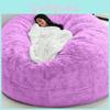 Solid Large Color Soft Plush Portable Living Room Lazy Sofa Cover Bean Cover Bag
