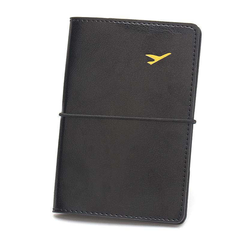 Ультралегкий Чехол для Паспорта с Летным Паспортом Эластичная Лента Чехол для Паспорта Ремешок Держатель для Билетов Держатели для ID-карт Кожаный Держатель для Паспорта