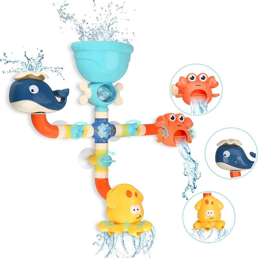 Новые игрушки для ванной для малышей Игрушка для ванной для возраста 2-5 лет Сделай сам Трубки Игрушки для воды для купания
