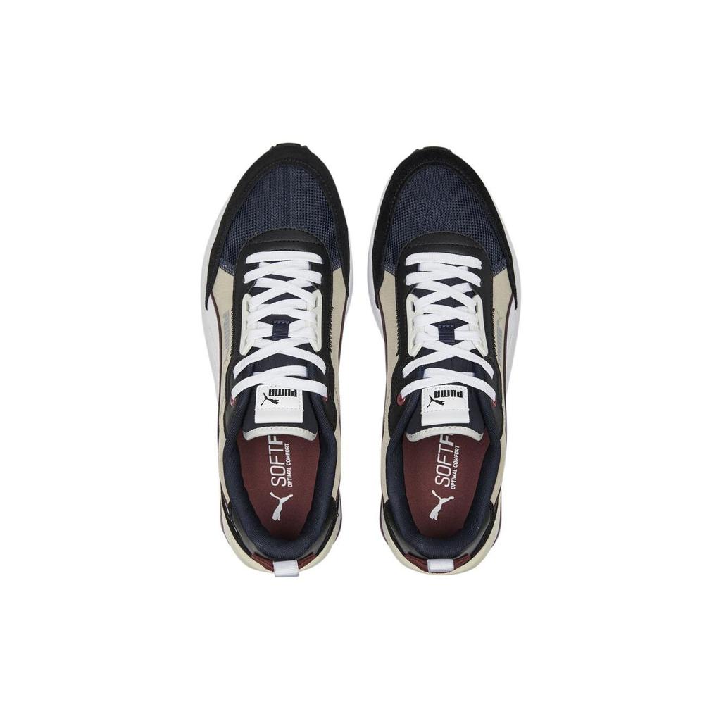 PUMA R22 383462-21 Black/Beige/White Unisex Retro Running Inspired Lifestyle Sneakers