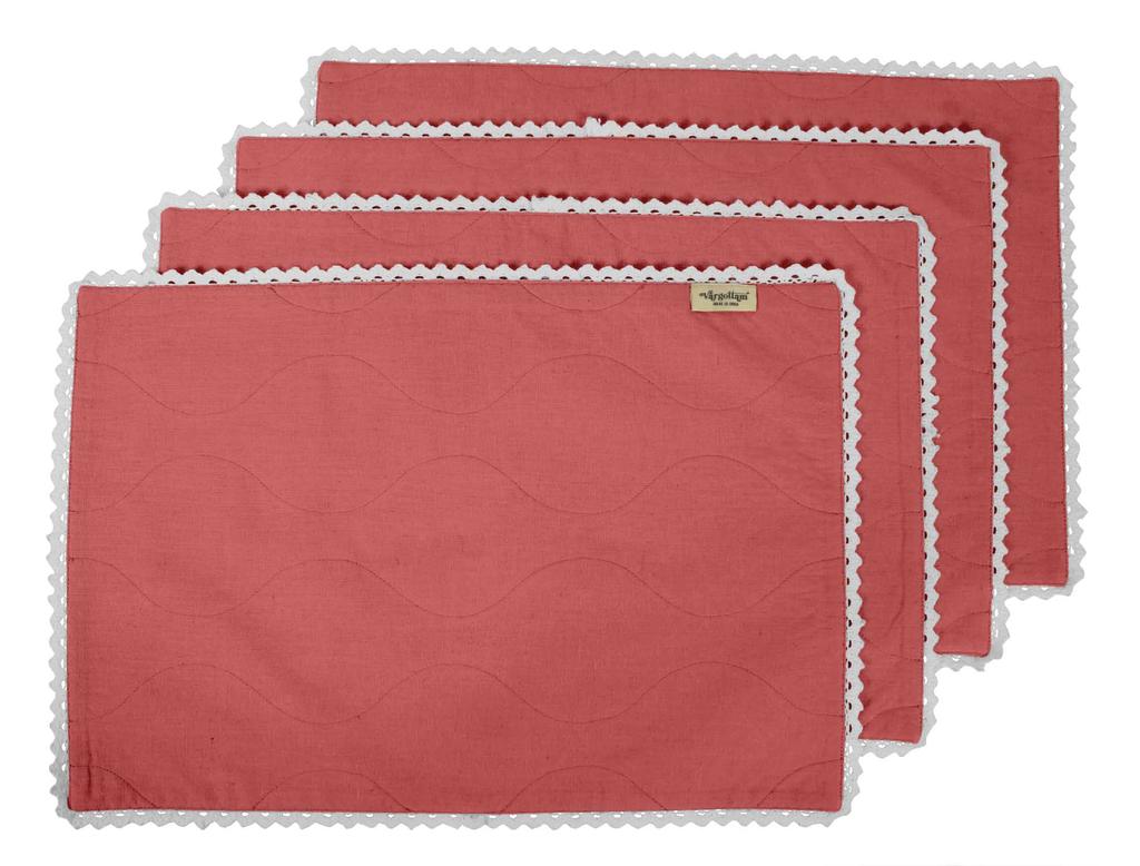 Vargottam Черный домашний декор хлопок гибкая двусторонняя ткань белые кружевные салфетки столовые коврики-набор из