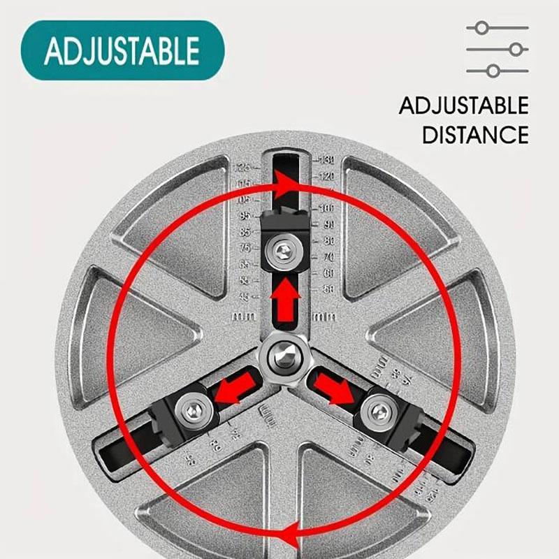 Регулируемый многофункциональный универсальный открыватель отверстий Диаметр отверстия для деревообработки Регулируемый открыватель Диаметр кольцевой пилы 45 мм-130 мм