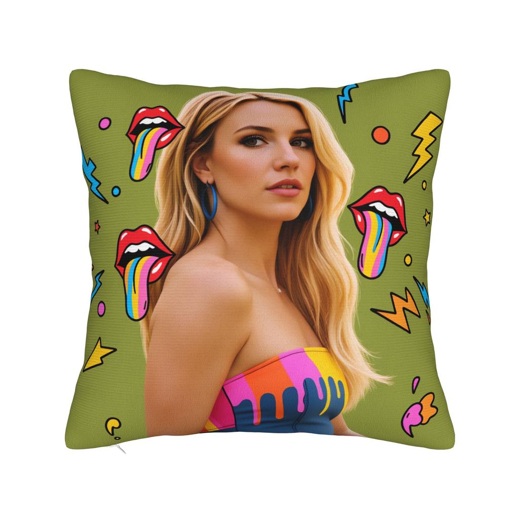 Pillow Cover Singer B-Britneyy S-Pearss Cute Funny Pillow Case For Sofa Home Decoration Pillowcases