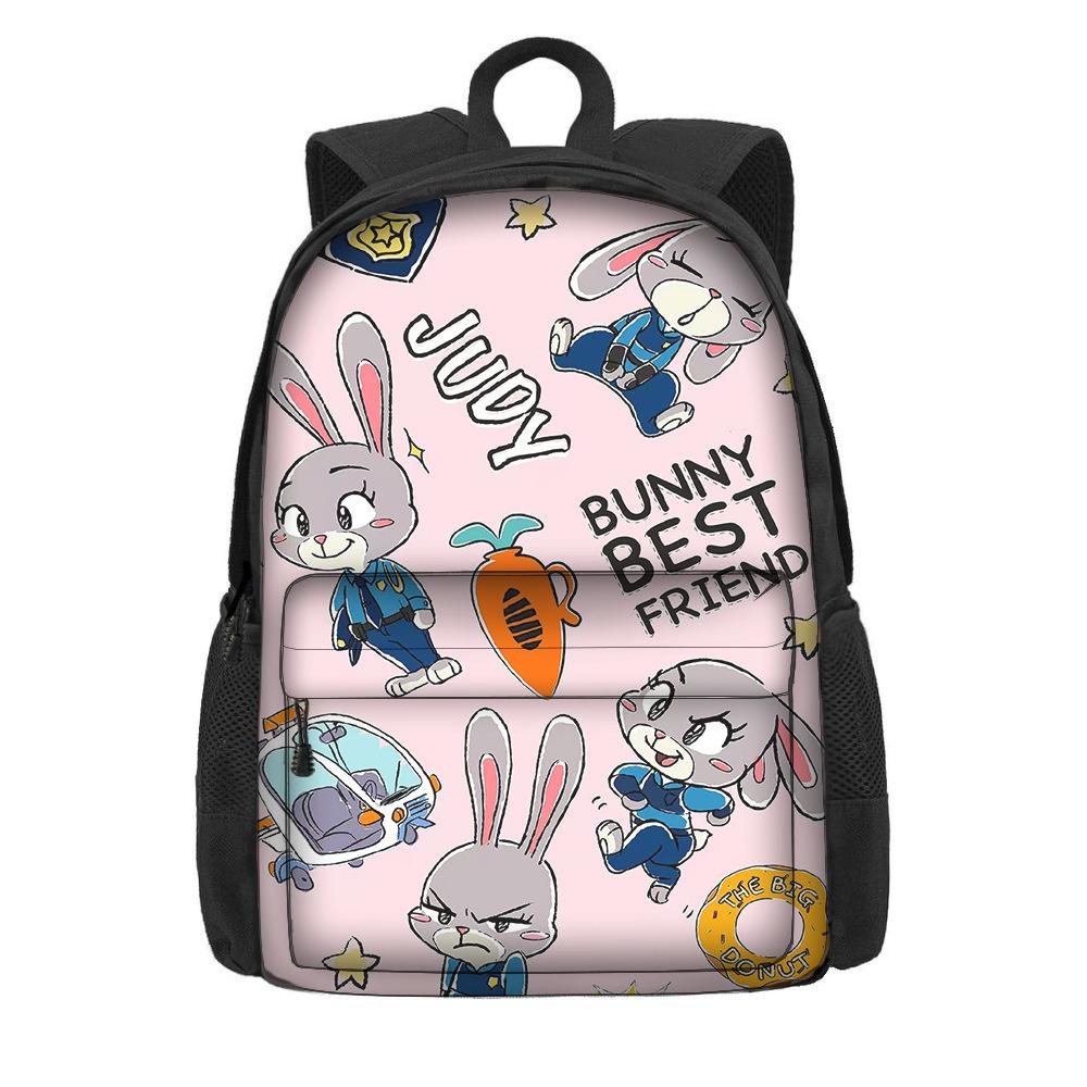 Мультяшный рюкзак на тему «Зверополис 2» для учеников начальной школы, большая вместимость, легкий рюкзак на два плеча