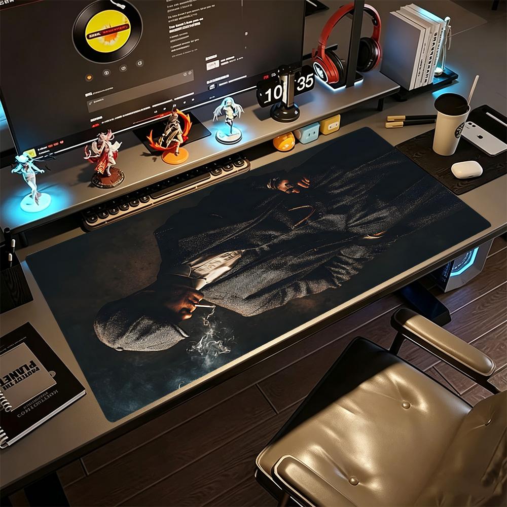 Tommy Shelby Large Mouse Pad Desk Mat Office Mouse Mats Non-Slip Rubber Base Perfect for Office Desktop Supplies School Home