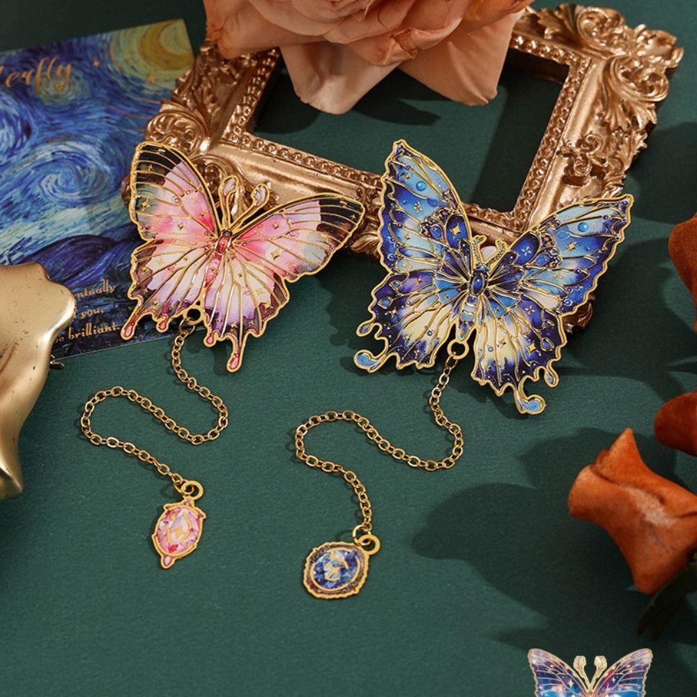 Подвеска Металлическая закладка в китайском стиле Зажим для страниц книги Ретро Закладка-бабочка Учитель