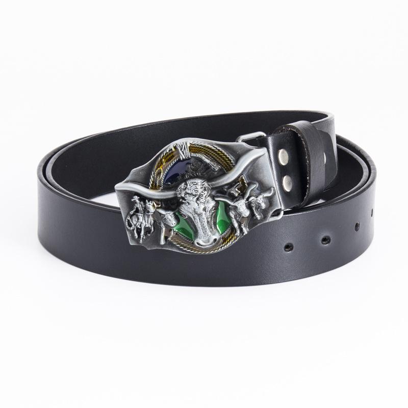 Ремень мужской литературный, однотонный, для среднего возраста, деловой, повседневный, с гладкой пряжкой, простой, персонализированный ремень