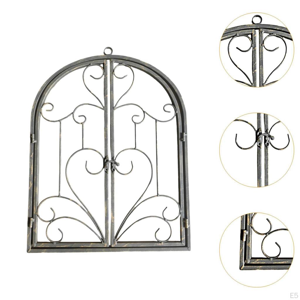 Metal Wall Decor with Arched Window Theme