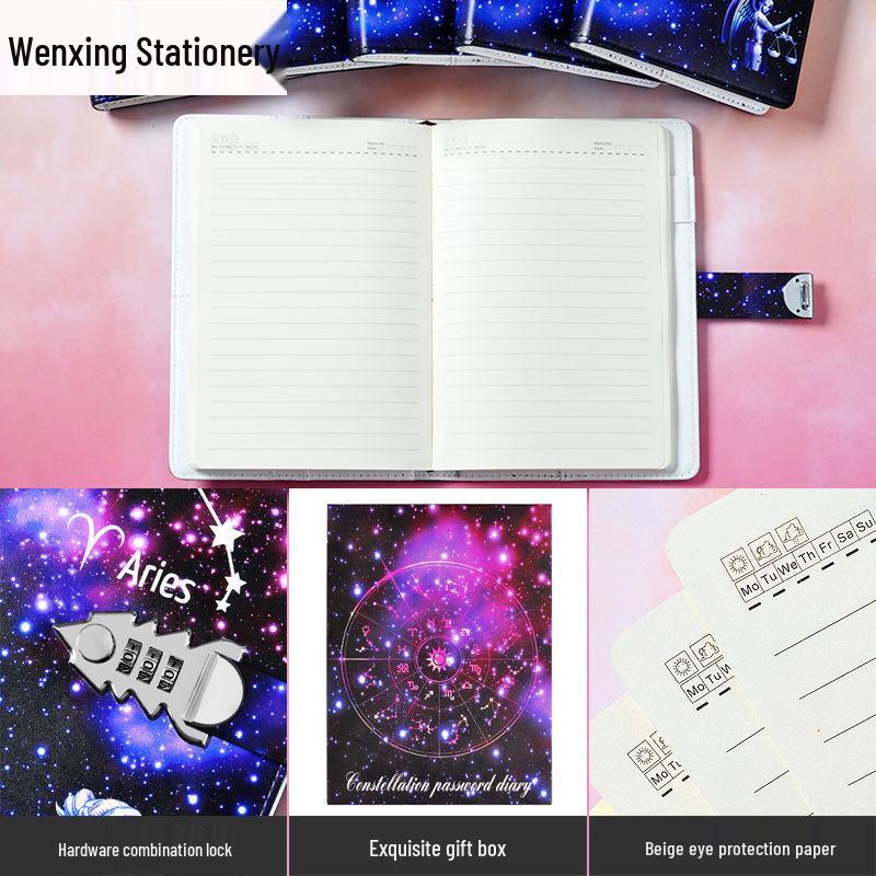 Минималистичный блокнот для паролей «Двенадцать созвездий» - Многофункциональный подарок для бизнеса и офиса