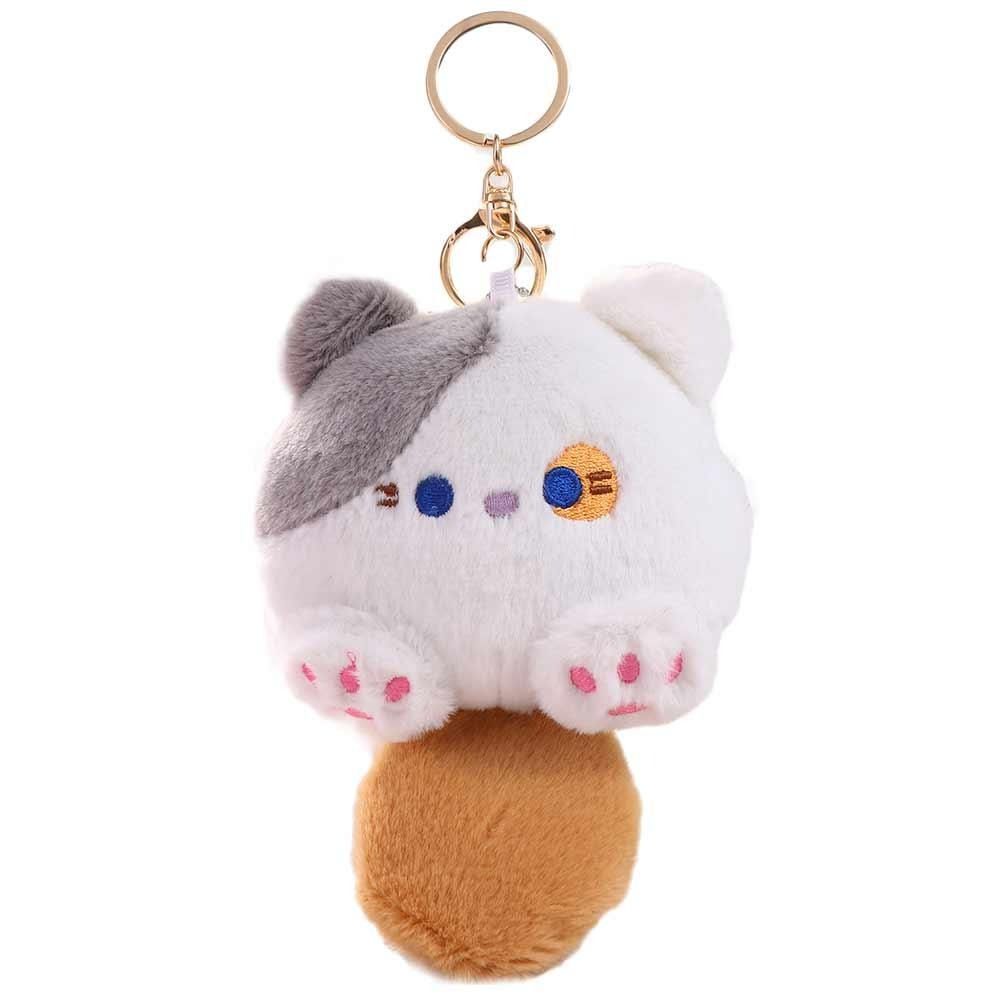 Плюшевая Плюшевая Кошка Брелок Хлопок ПП Плюшевая Кошка Кукла Подвеска Пищащая Кошка Плюшевый Брелок Рождественский Подарок
