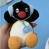 Penguin Plush Keychain Toy Cute Headphone Wearing Stuffed Doll Funny Cartoon Bag Pendant Backpack Purse Decor Surprise Gift
