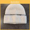 Hat Simple Knitted With Solid Color Design Suitable For Daily Cold Seasons