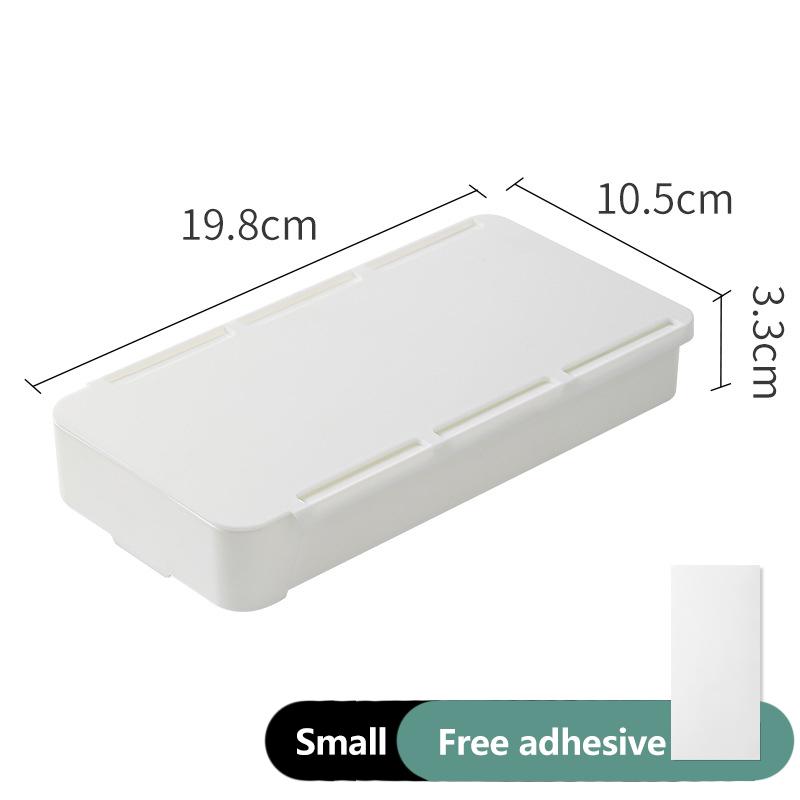 Hidden Storage Box In Table Self Stick Table Storage Drawer Organizer Box Home Office Pencil Tray Under Desk Storage Drawer
