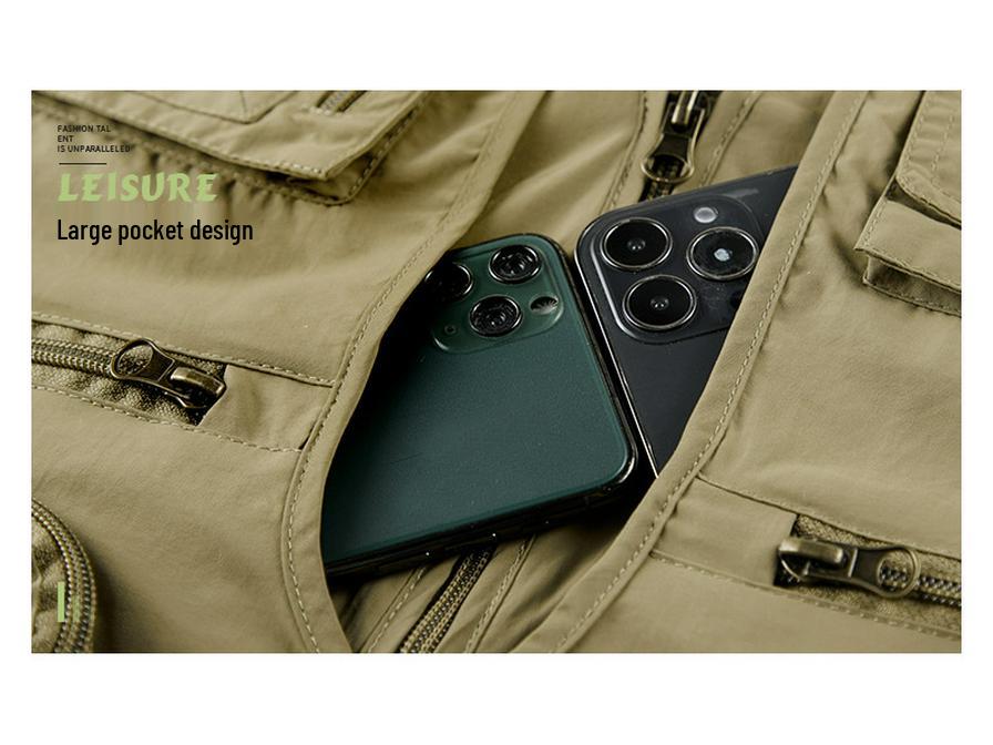 Men's Summer Multi-Pocket Photography & Fishing Vest for Outdoor Hiking