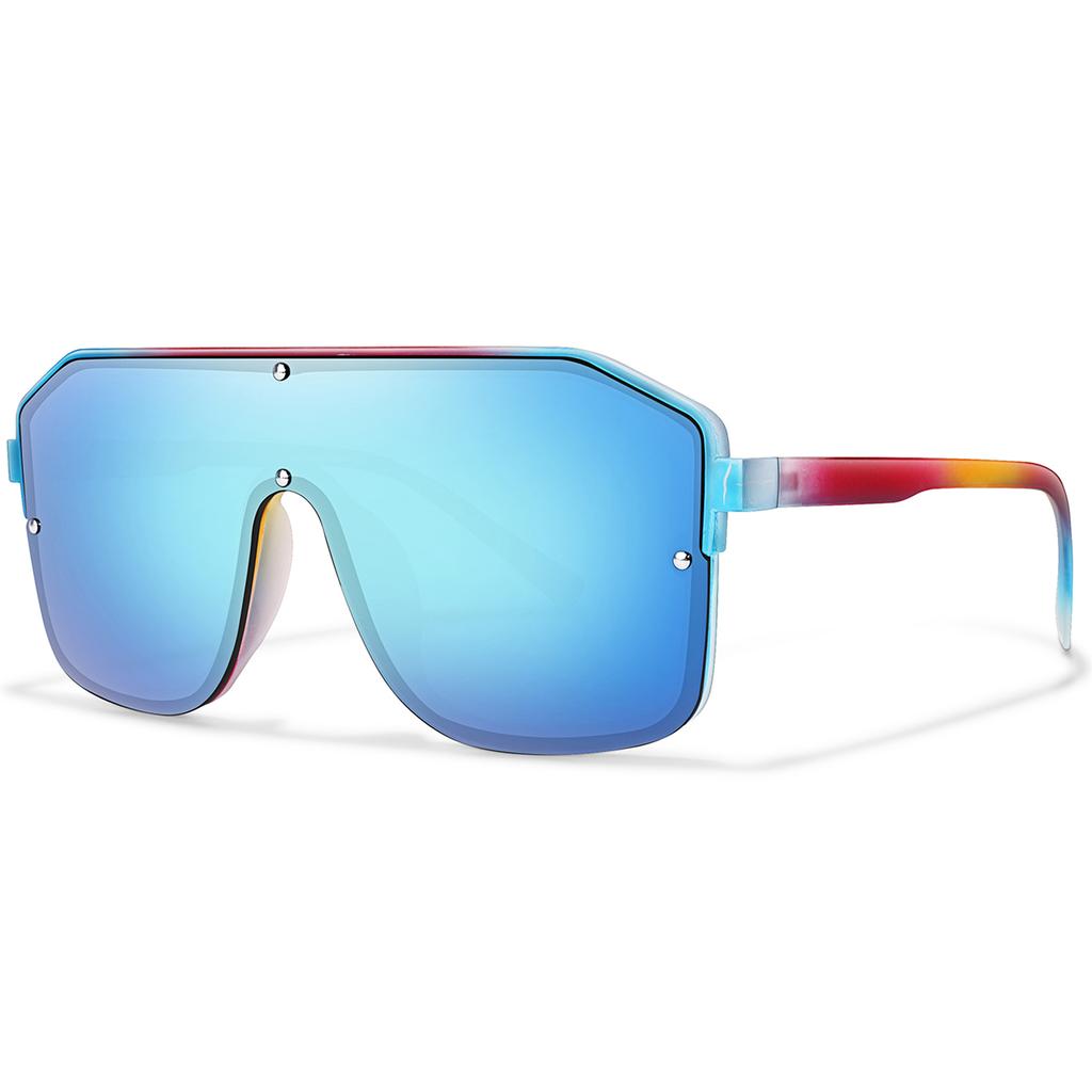 Модные квадратные солнцезащитные очки с большой оправой для мужчин и женщин, ветрозащитные очки для велоспорта с защитой от УФ, очки для активного отдыха, вождения, путешествий