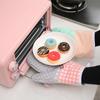 Kitchen Anti-Scalding Heat Resistant Cotton Oven Mitts Non-Slip Insulation Gloves