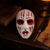 Dripping Blood Mask Halloween Scary Full Face Mask, Ghost Cosplay Unisex Prop for Party, Horror Skull with Adjustable Strap Comfortable Adult