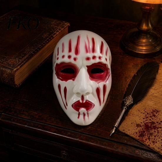 Dripping Blood Mask Halloween Scary Full Face Mask, Ghost Cosplay Unisex Prop for Party, Horror Skull with Adjustable Strap Comfortable Adult