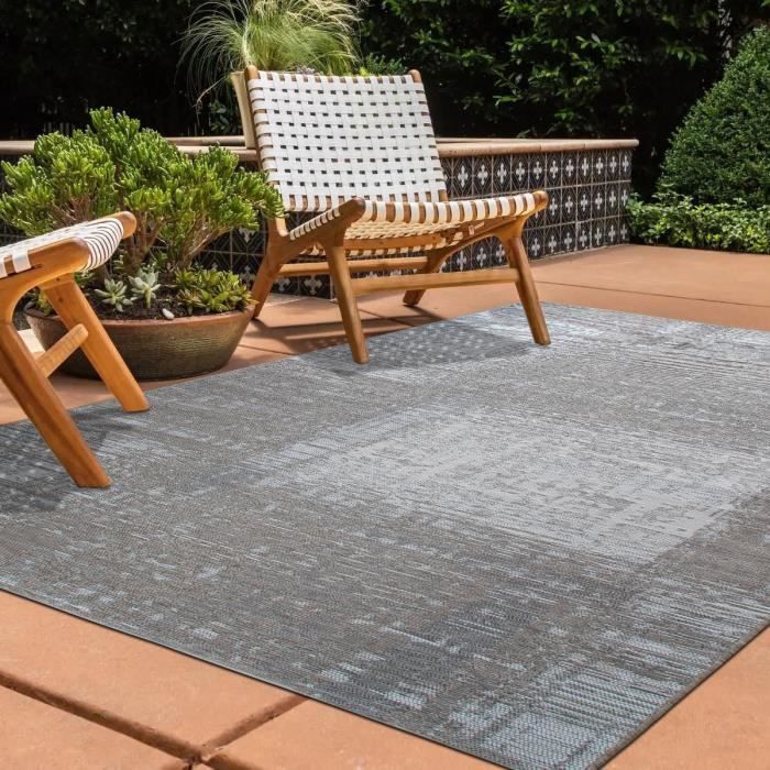 Living Room Rug with Abstract Pattern Dark Beige 160x230