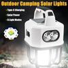Двойной источник света, солнечная уличная лампа для кемпинга, многофункциональный перезаряжаемый фонарь типа C, портативный аварийный прожектор
