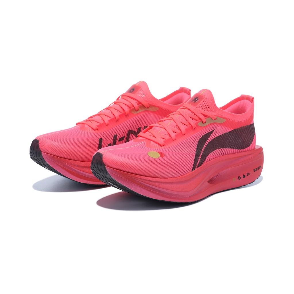 Беговые кроссовки Li Ning Feidian 5 ELITE Унисекс Низкие Флуоресцентный Бегония Красный ARMV003-30