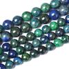 Chrysocolla Natural Stone 4/6/8/10/12mm Azurite Lapis Lazuli Beads 15"Strand Smooth Loose Spacer Beads for Jewelry Making DIY Bracelets Accessories