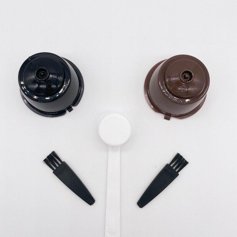 Многоразовые кофейные капсулы, фильтр-чашка для Nescafe Dolce Gusto, многоразовые колпачки, ложка-кисть, фильтр-корзины, мягкий вкус, сладкий