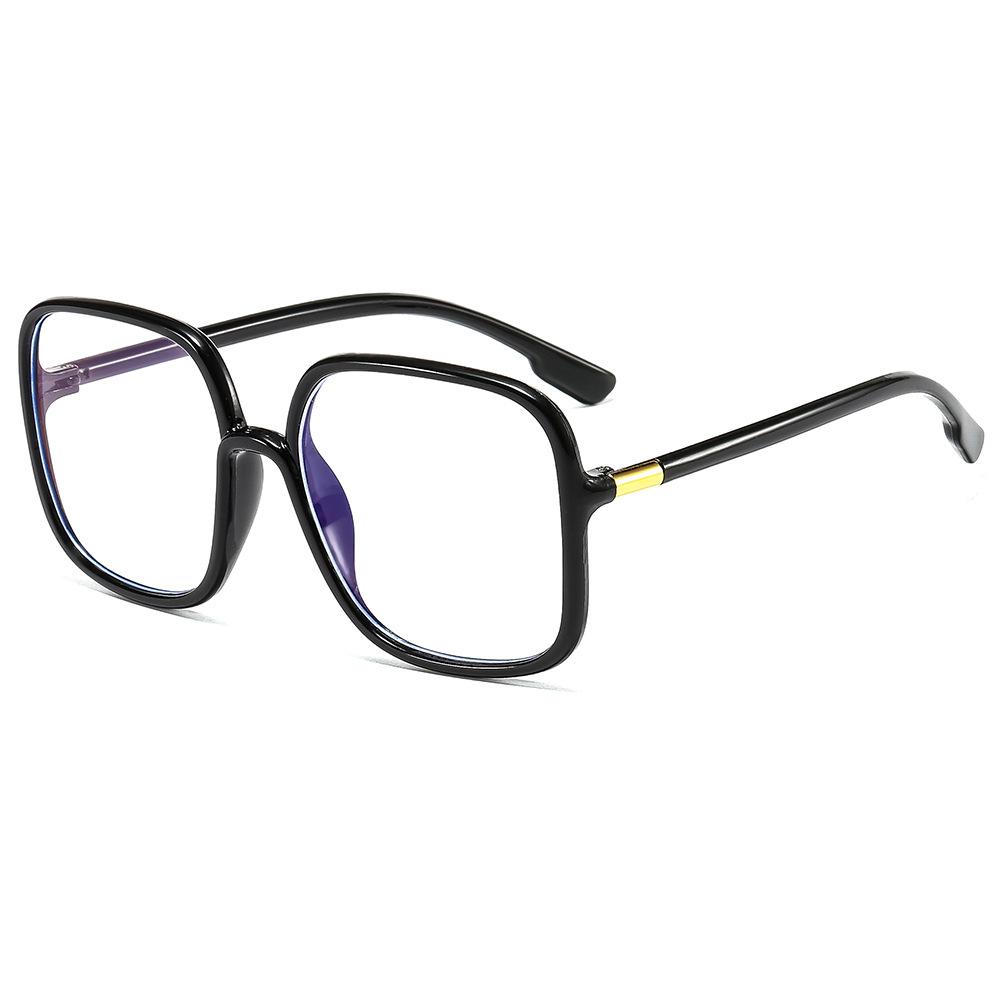 Анти-синие очки с большой квадратной оправой, модные очки, оправа Xiaohongshu Trend, плоские очки для женщин