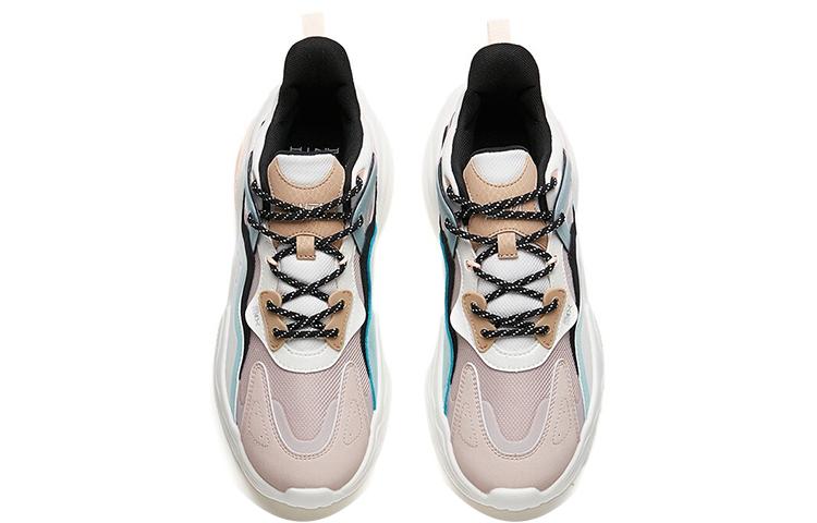 Women's Sneakers ANTA Chunky Sneakers Women's Low-top Lotus Gray/Ivory White/Black