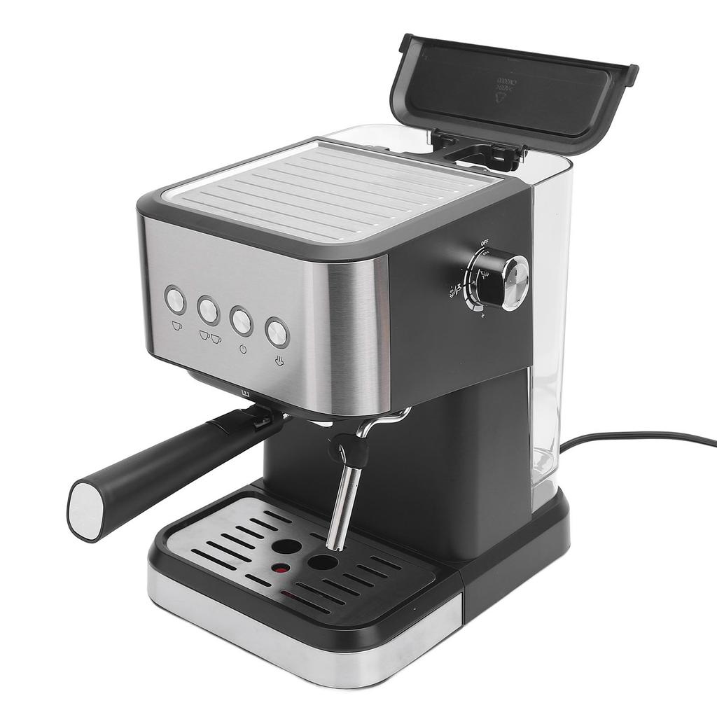 Полуавтоматическая компактная кофемашина 20 бар Кофеварка с капучинатором Паровая трубка 1,5 л воды