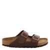 Сандалии мужские Birkenstock Amalfi Leather Soft Footbed Arizona Dark Brown Narrow Narrow Men, Birko-flor, 7-7.5 Women/5-5.5