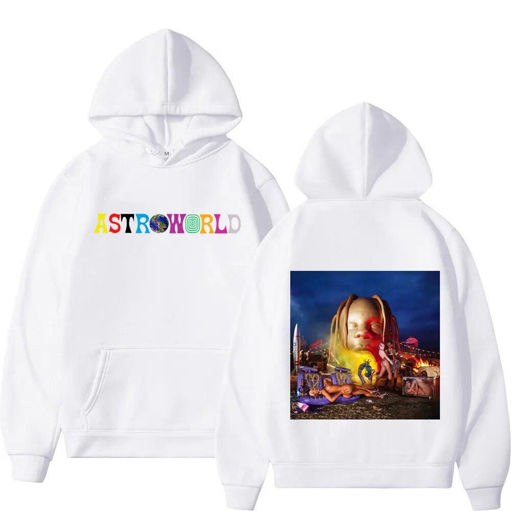 Hip Hop Rapper Cactus Jack Wink Utopia Print Hoodie Unisex Women Fashion Y2k Aesthetics Sweatshirt Street Vintage Oversized Hoodies