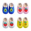 Children Indoor Slippers For Home Cartoon Fruit Pattern Slippers Winter Warm Waterproof Kids Shoes Light Bottom Baby Slippers