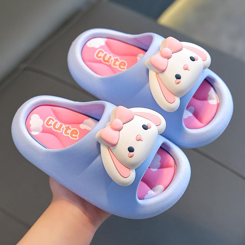 Adorable Capybara Unisex Kids' Non-slip Indoor Slippers, Summer Soft Thick Sole