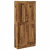 VidaXL Buffet haut vieux bois 82,5x30,5x185 cm bois d'ingénierie, buffet, meuble de rangement, armoire haute, armoire, 3318716