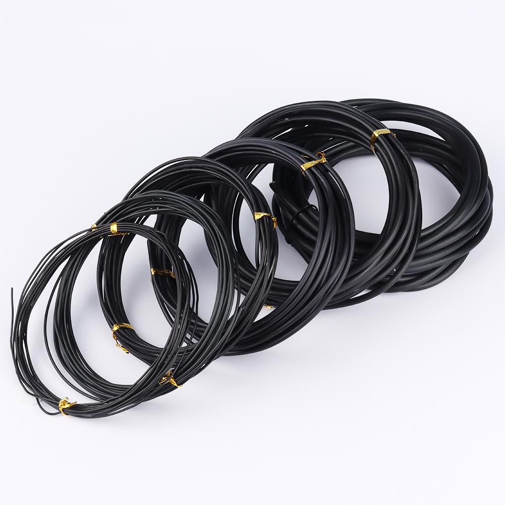 Garden Bonsai Shape Aluminum Wire (1.0mm, 1.5mm, 2.0mm, 3mm, 4mm, 5mm) Black Six Sizes for Garden and Plant Shapes