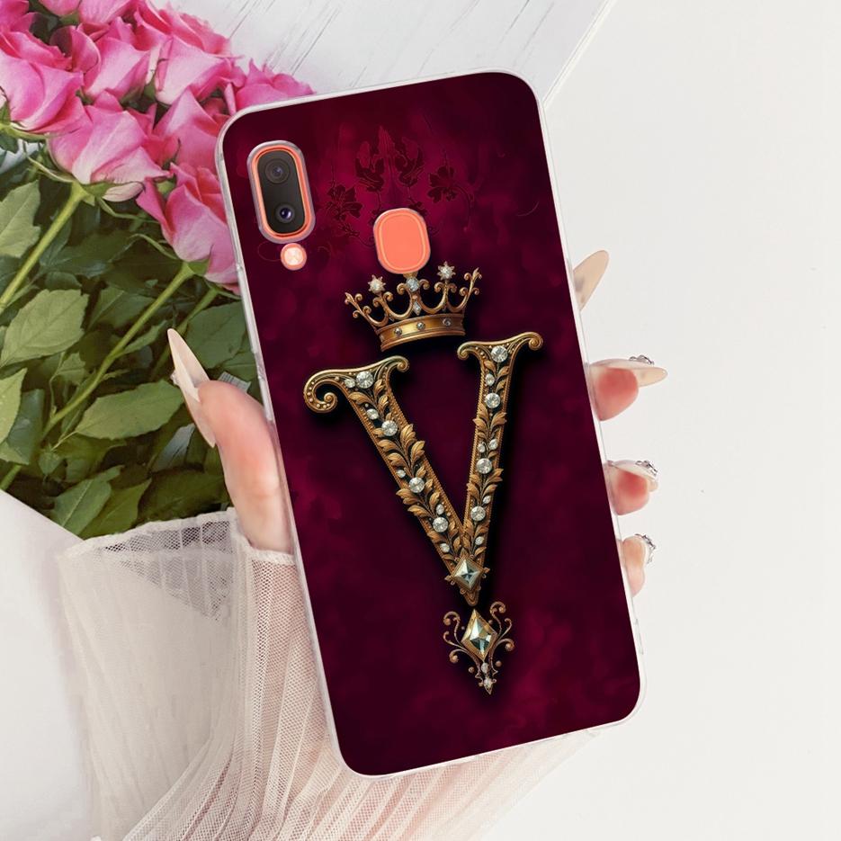 For Samsung Galaxy A20e Case SM-A202F Cute Crown Letters Cover Soft Slim Phone Case For Samsung A20 A 20e 20 s Galaxy A20s Shell