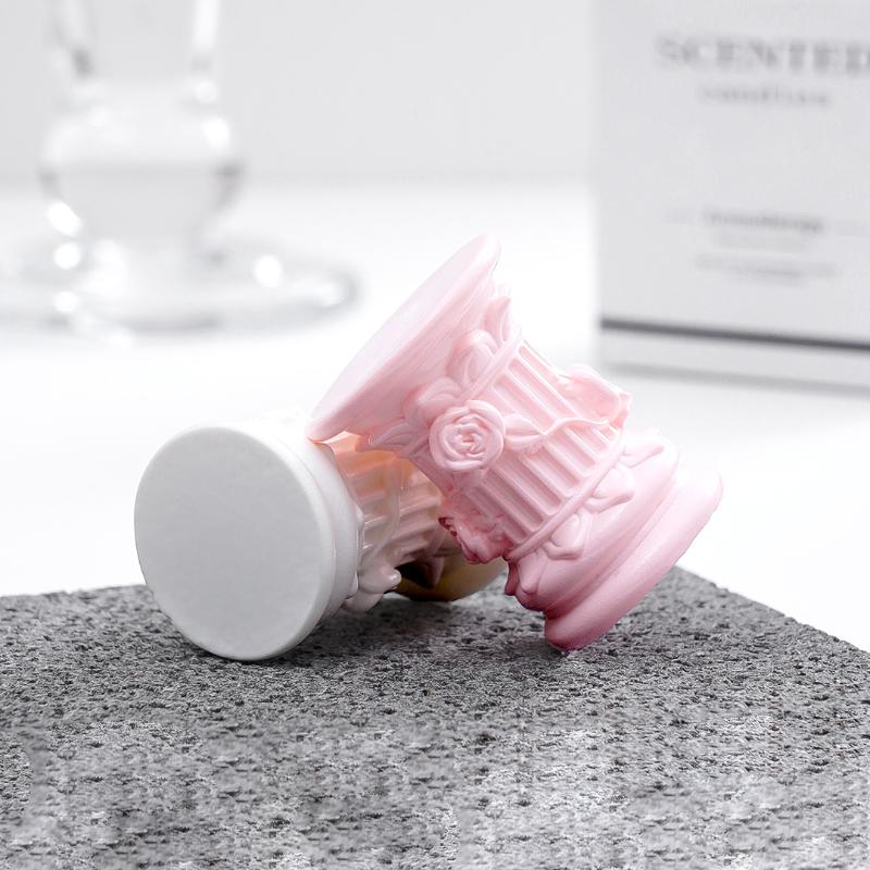 Roman Pillar Greek Column Statue Pedestal Candlestick Stand Figurine Sculpture Indoor Home Dinning Room Garden Scenery Decor