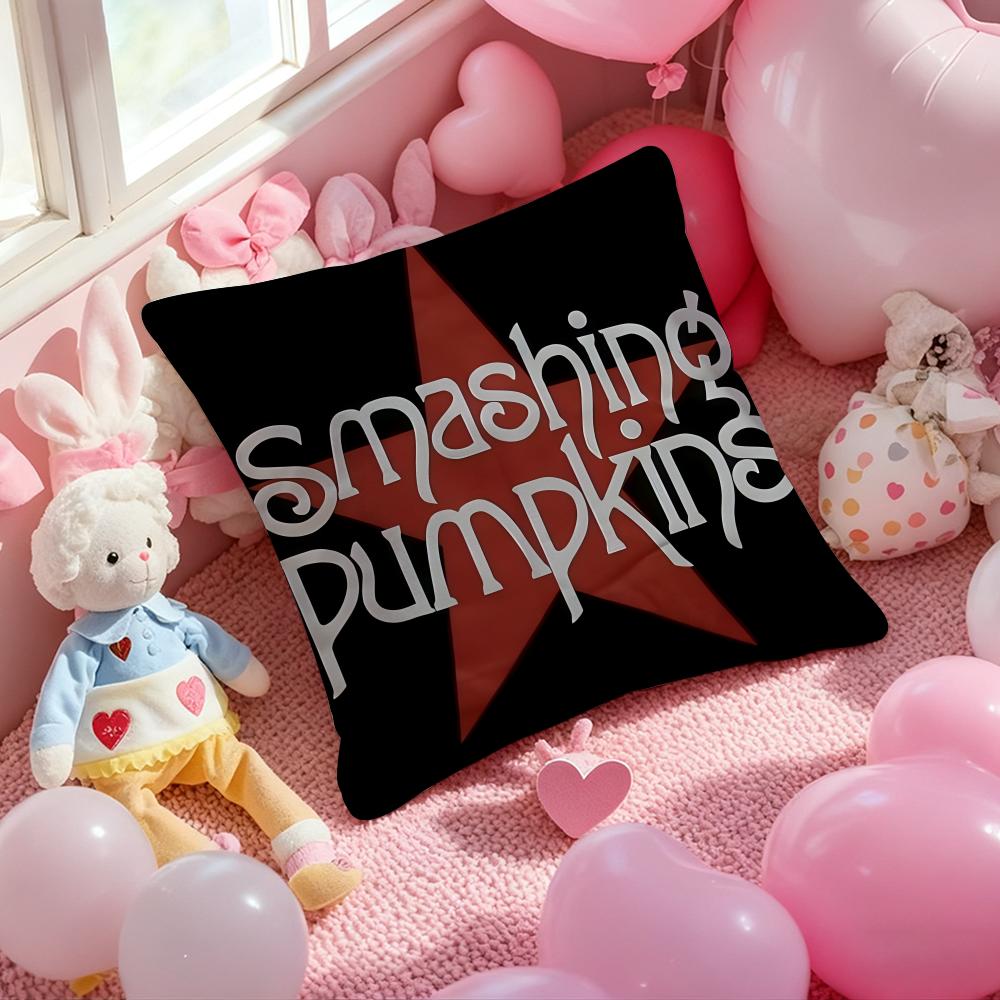 Группа The S-Smashing P-Pumpkins Чехол на подушку с принтом Подушка для гостиной Дивана и Декора спальни