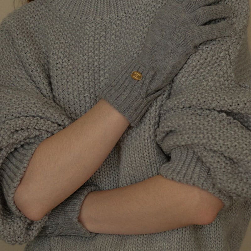 ДОМ ПРУДА Шерстяные перчатки с монетами (Бежевый, Серый, Красный, Коричневый)