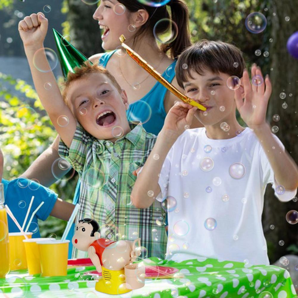 Fart Bubble Blower Bubble Maker Игрушка Забавная музыка Полностью автоматическая машина для пузырей Игрушки со светодиодными мигающими огнями Забавный стиль задницы