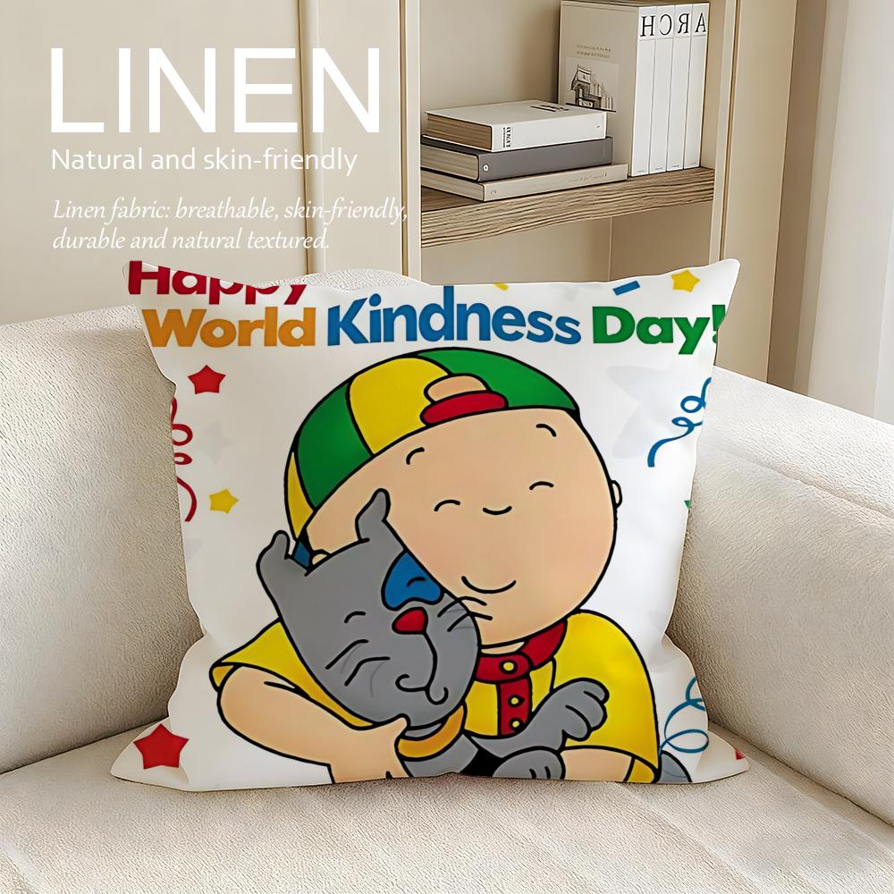Kids Caillou Cushion Cover Pillowcase Set Pcs x x Breathable Washable Sofa Cushion Cover