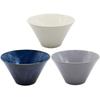 Aito Manufacturing Tableware Dishwasher Microwave Ramen Diameter Approximately 17cm x Depth Minoyaki Stylish Set of Blue Made in Japan "Natural Color"