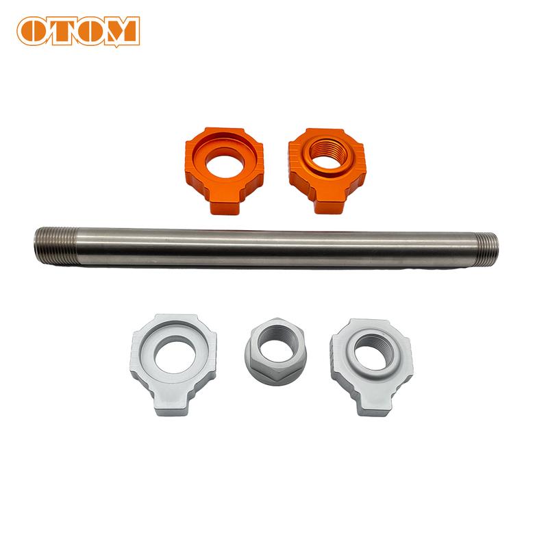 OTOM 2014-2024 Motorcycle Rear Axle With Axle Block Nut Wheel Hub Shaft For KTM SX SXS Freeride 250R HUSQVARNA TC GASGAS MC 85