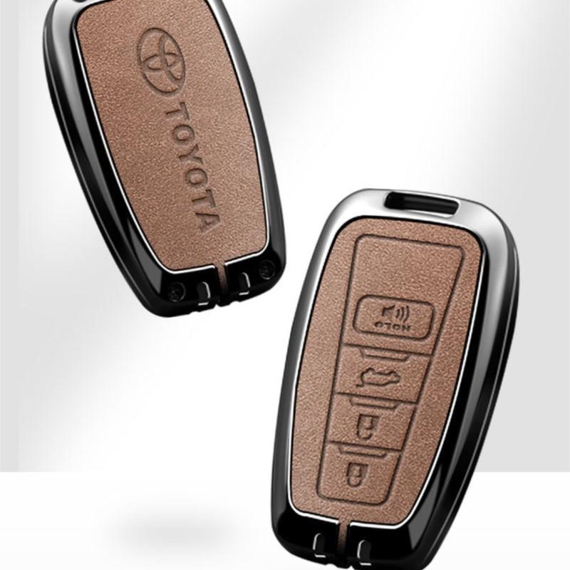 Кожаный чехол-оболочка для умного автомобильного пульта-ключа Toyota Avalon Camry RAV4 Prius CHR C-HR Corolla Land Cruiser Prado Брелок Ca