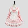 Daily Japanese Sailor Cosplay Maid Outfit: Long-Sleeved Dress with Apron