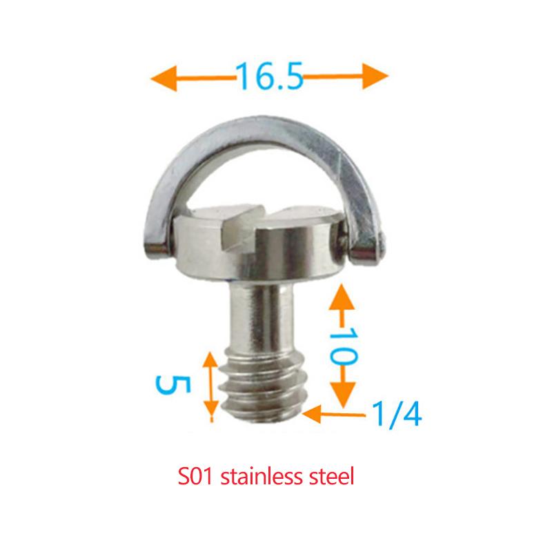 Винт адаптера быстросъемной пластины. Винт штатива с D-образным кольцом 1/4 дюйма. Монтажный адаптер.