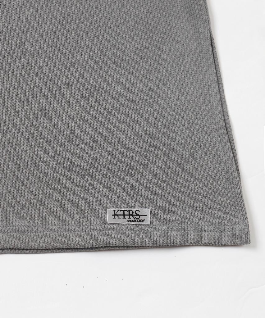 Catharsis Knitting Tank Tab Backless Long Dress Grey One Size